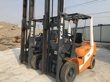 2009 Year Second Hand Forklifts , TCM 3 Ton Rough Terrain Forklift 54HP Engine Power