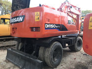 2010 Year Used Wheeled Excavators DOOSAN DH150W-7 96KW Engine Well Maintenance