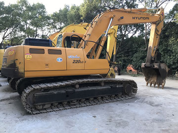 A/C Cabin Second Hand Hyundai Excavators 220LC-5 Smooth Running Long Lifespan