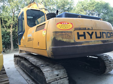 A/C Cabin Second Hand Hyundai Excavators 220LC-5 Smooth Running Long Lifespan