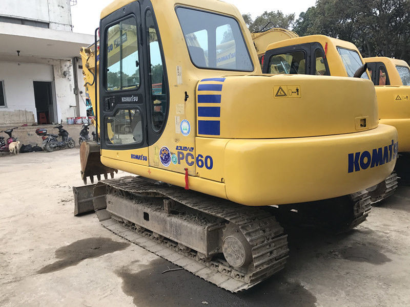 KOMATSU PC60-7 Second Hand Excavators 450mm Track Shoes Size Blade Available A/C