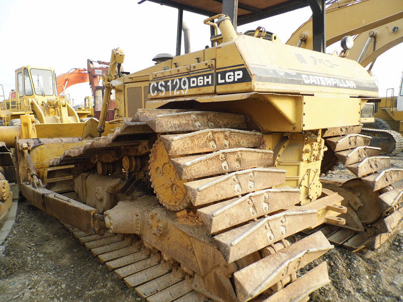 Open Cabin Used Caterpillar Dozers D6h Lgp Swamp Track Shoes 3 7