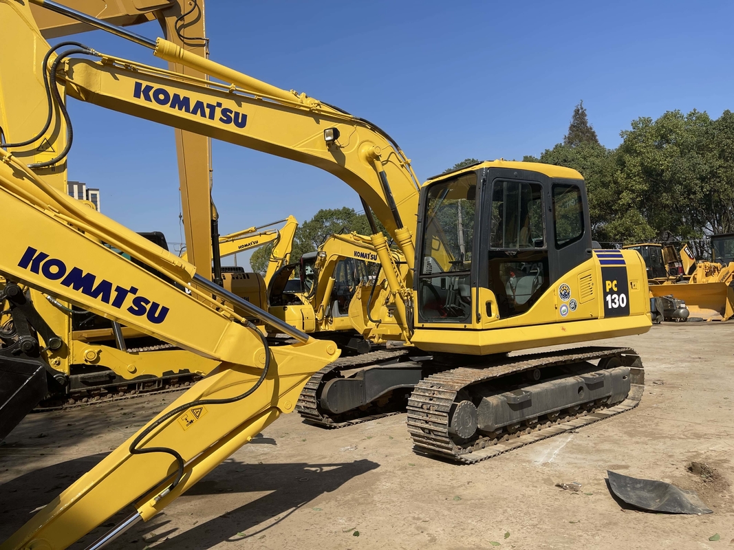 Japan Made Used KOMATSU PC130-7 13 Ton Crawler Excavator Thumb New Bucket