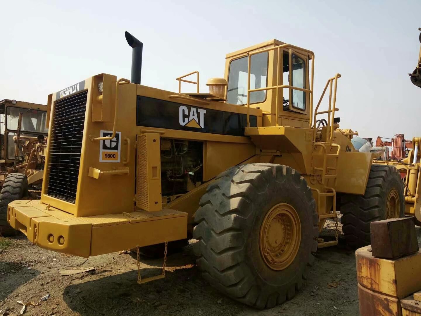 Caterpillar 980C CAT Wheel Loader 4cbm Bucket Capacity With 4 Forward Gears
