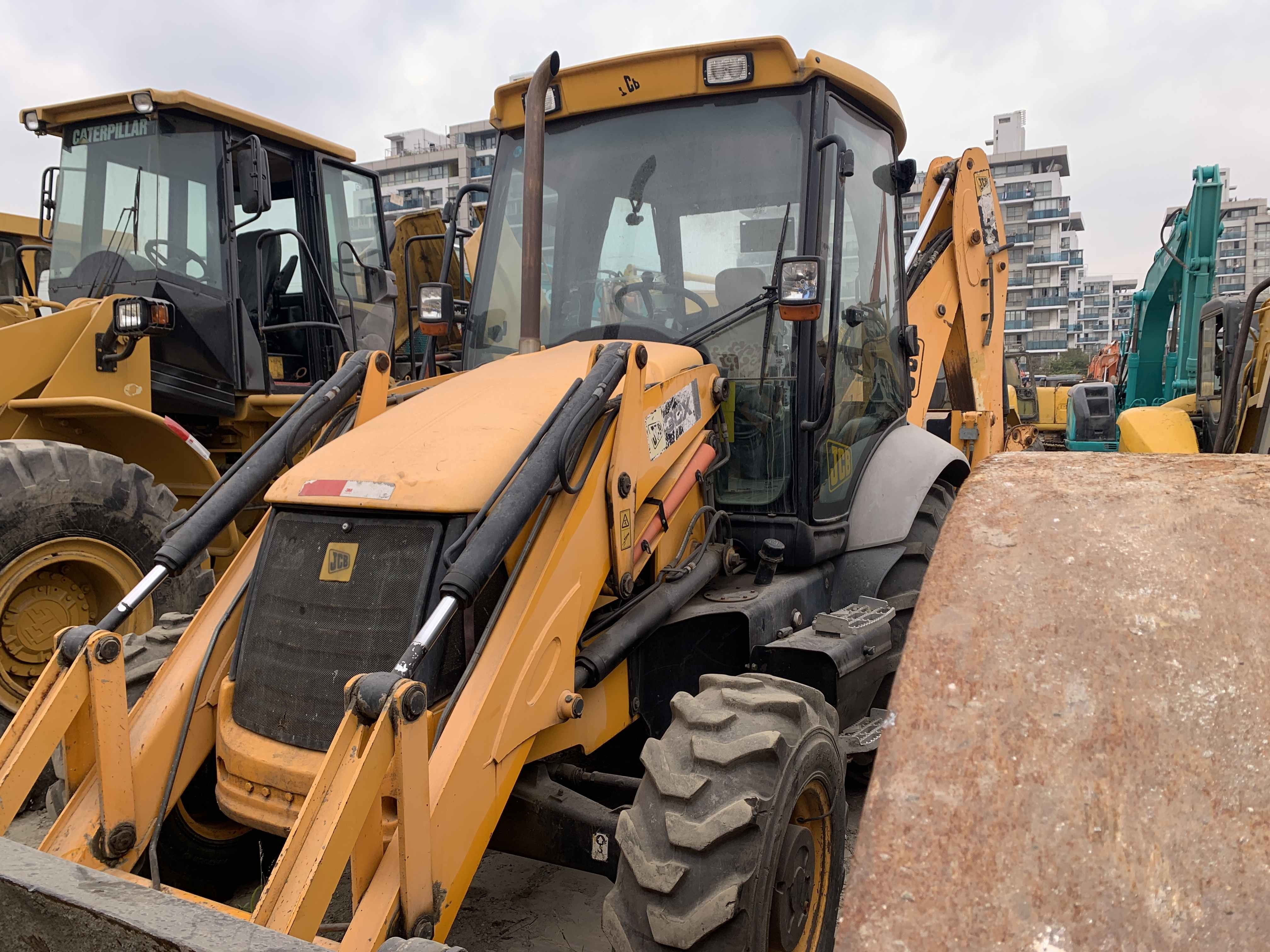 2010 Year Used JCB 3CX Backhoe Loader 4 Wheel Drive 4 in 1 Bucket
