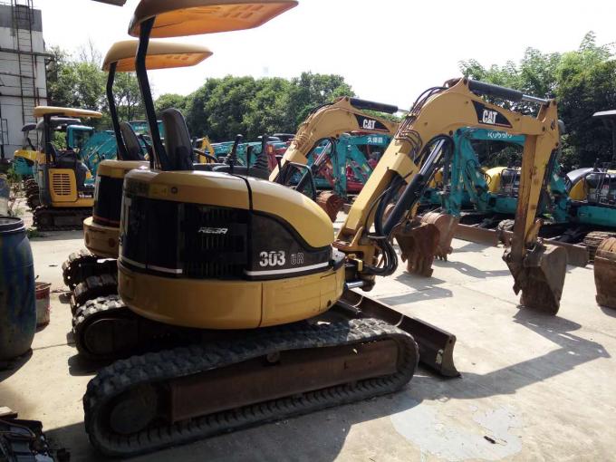2 Units Used CAT Excavator 303C , Second Hand Mini Diggers Low Work Hours